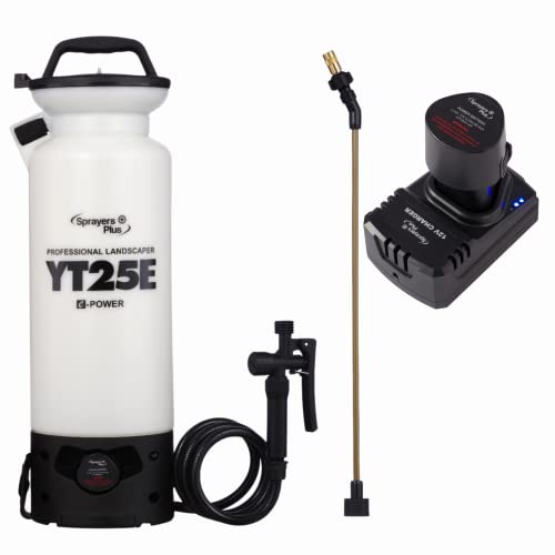 Sprayers Plus YT25E   Spruzzatori, Nebulizzatore Batteria agli ioni di Litio da 12 V con guarnizioni in viton e O Ring, Bacchetta in Ottone, ugello e Tracolla, 2 galloni : Amazon.it: Giardino e giardinaggio