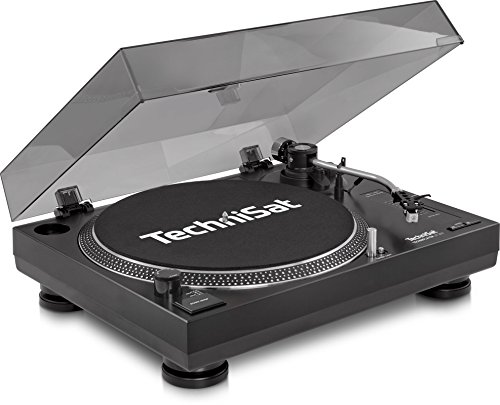 TechniSat TECHNIPLAYER LP 300   Giradischi professionale USB per DJ (con funzione scratch e digitalizzazione, velocità: 33/45 giri/min, azionamento diretto controllato al quarzo) nero : Elettronica