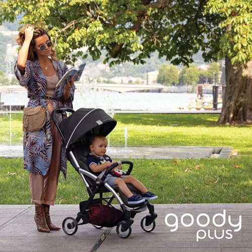 Chicco Goody Plus, Passeggino 0 Mesi 4 Anni, con Chiusura Automatica e Compatta, Capotte Estensibile con Trattamenti UV50  Antipioggia, Schienale Reclinabile e Regolabile in 3 Posizioni, Poggiagambe : Prima infanzia
