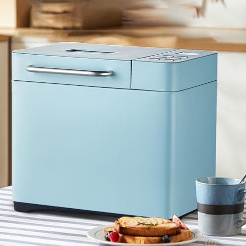 WaaYb Macchine per Il Pane, Macchine per Il Pane in Acciaio Inossidabile 19 Impostazioni Programma, Macchina per Il Pane Grande da 2,2LB con Teglia in Ceramica, Dispenser Automatico di Noci Blue : Amazon.it: Casa e cucina