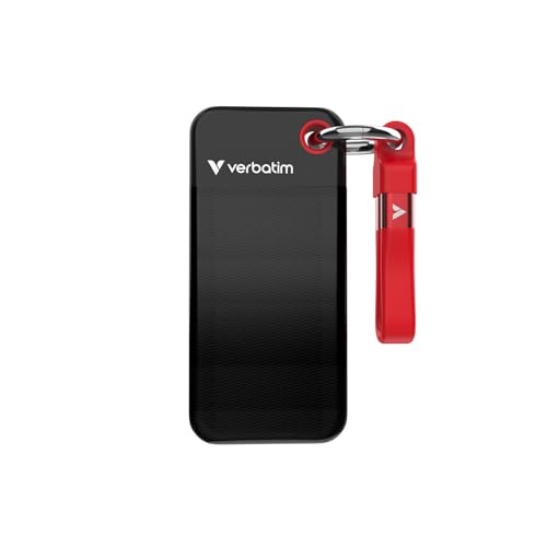 Verbatim Pocket SSD 2 TB USB Tipo C 3.2 Gen 2 (3.1 Gen 2) Nero, Rosso : Informatica