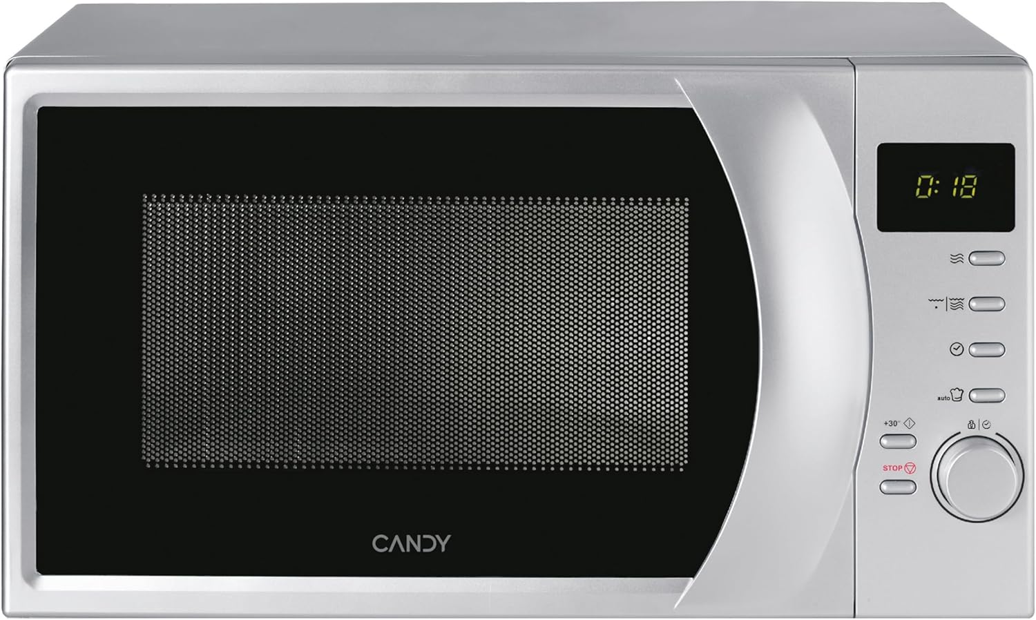 Candy Moderna Forno a Microonde con Grill, 20 Litri, 700W, 40 Programmi, 6 Livelli di Potenza, Funzioni Defrost e Autoclean, App hOn, Libera Installazione, 45,2 x 35,7 x 26,2 cm, Nero - CMGA20TNDB