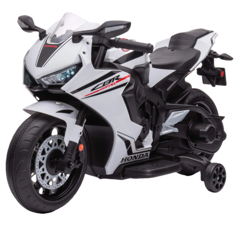 Moto Elettrica per Bambini 12V con Licenza Ufficiale Honda CBR 1000RR – Colore Bianco