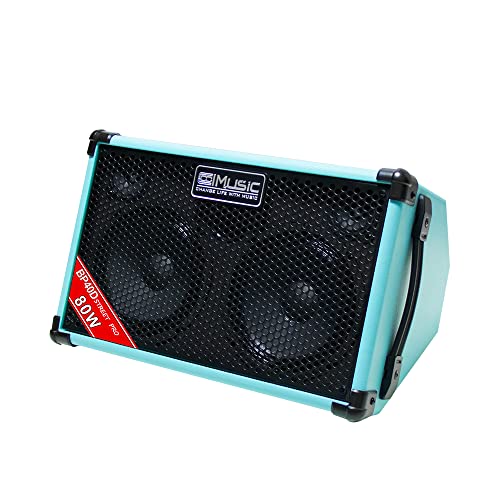 Coolmusic BP40D 80w Amplificatore per chitarra acustica ricaricabile 6 ingressi : Strumenti Musicali