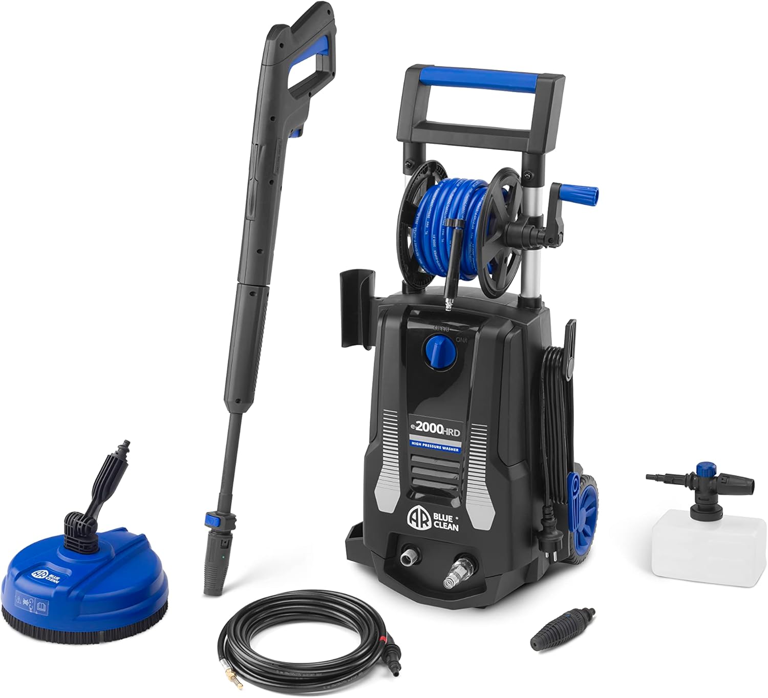 AR Blue Clean High Pressure Washer e-4 TWINFLOW D with Dualtech System and Power Brush (2500 W, 150 bar, 810 l/h)