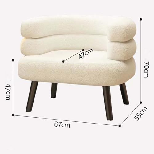 Sherpa Lazy   Poltrona singola moderna per soggiorno e camera da letto, con schienale curvo, comoda, per saloni e ufficio : Amazon.it: Casa e cucina