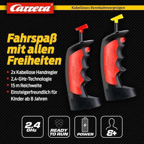 Carrera 20010109 WIRELESS  Set Duo Tecnologia 2,4 GHz Auto Accessori per pista automobilistica, Multicolore, 132/124 : Giochi e giocattoli