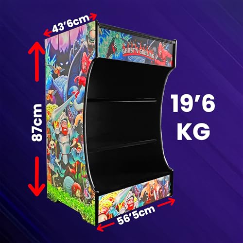 Piede arcade piedistallo per posizionare il tuo Bartop_Arcade ricreativo retrò sopra, 87 cm altezza x 56,5 cm larghezza x 43,6 cm profondità : Amazon.it: Giochi e giocattoli