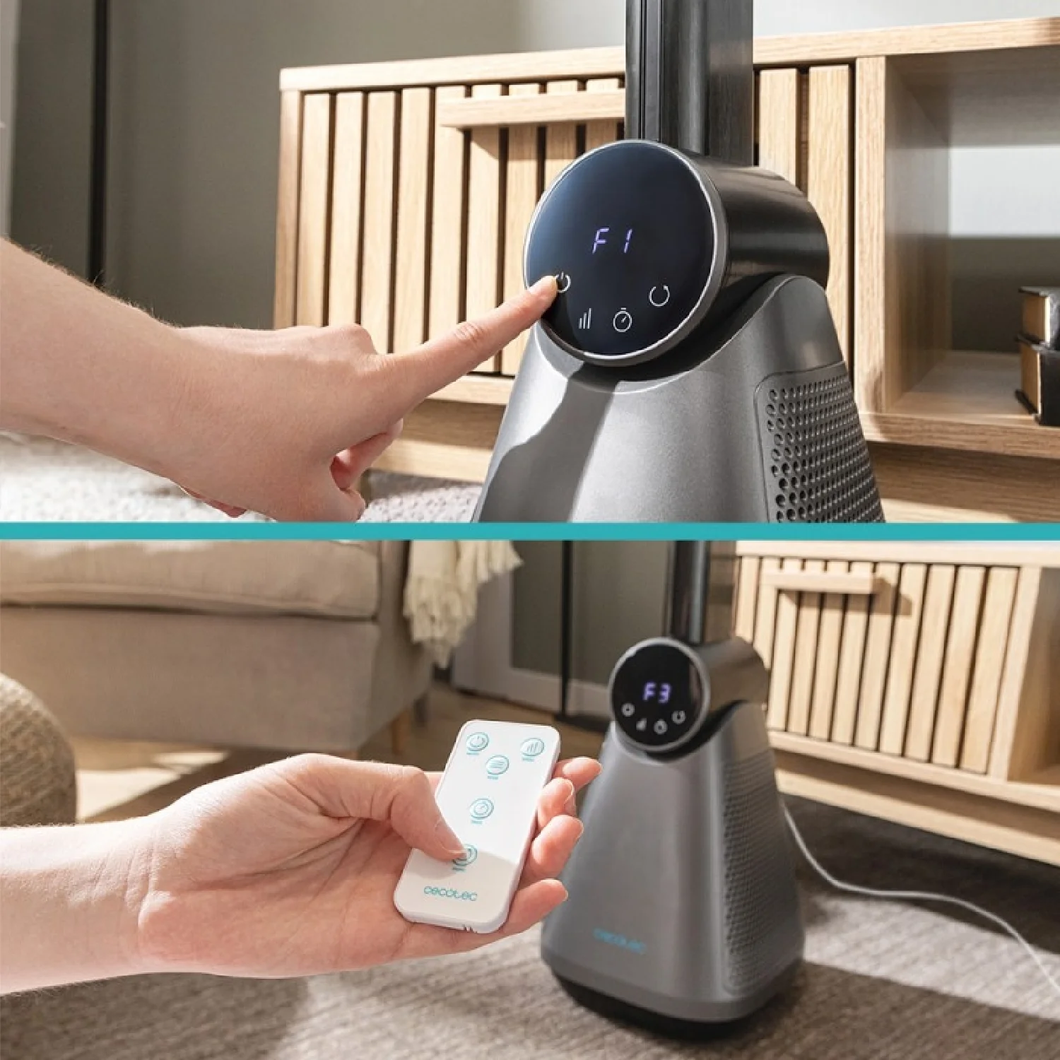 Energysilence 9890 Skyline Dark – Ventilatore Senza Pale Silenzioso con Design Elegante