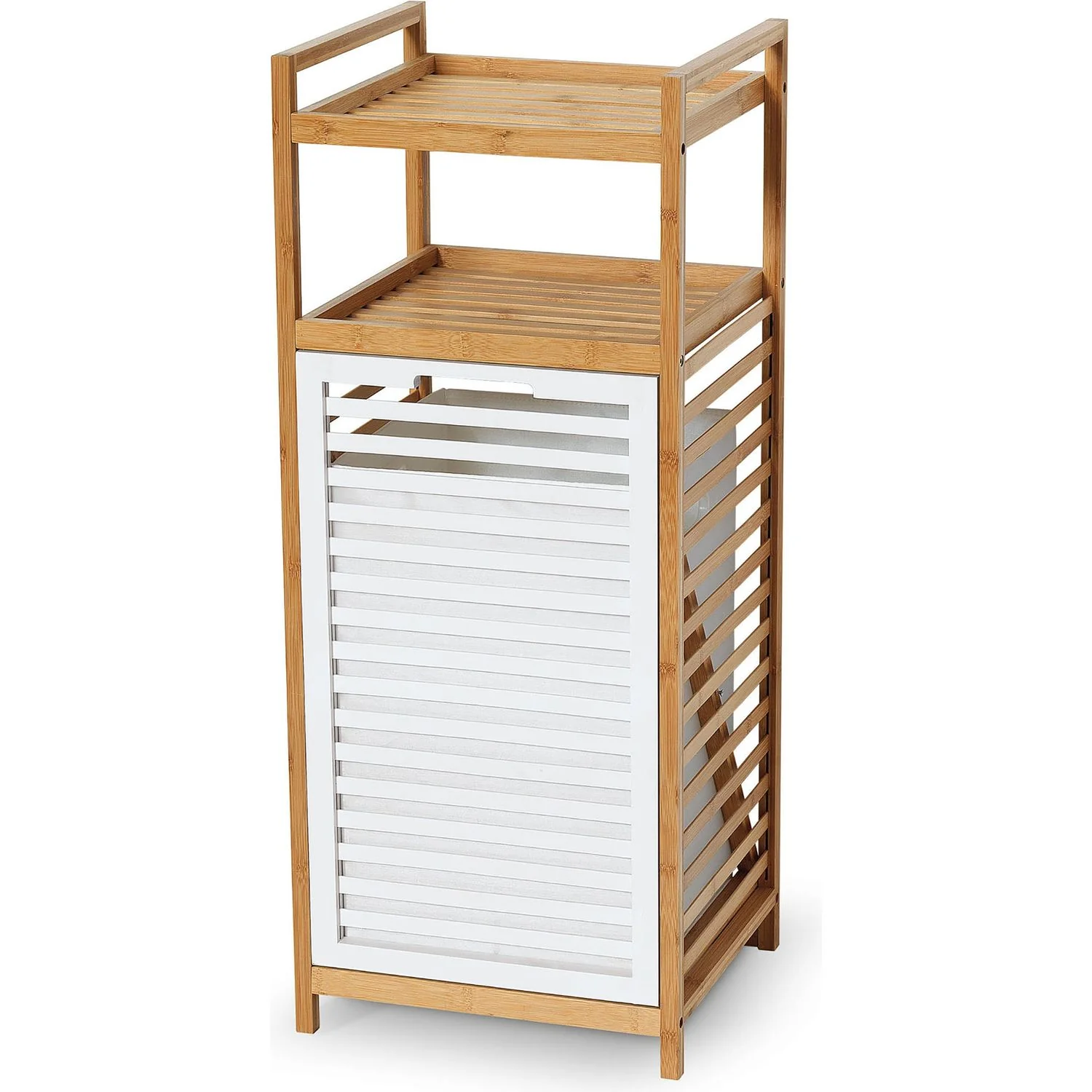 Mobiletto Portabiancheria in bamboo - h90,5x36,8x33,5 cm