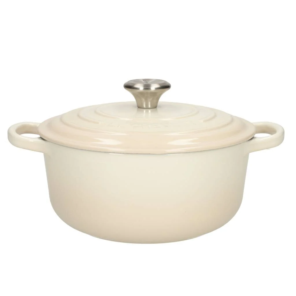 Le Creuset - Padella / casseruola Signature rotonda Meringa 24 cm 4,2 l