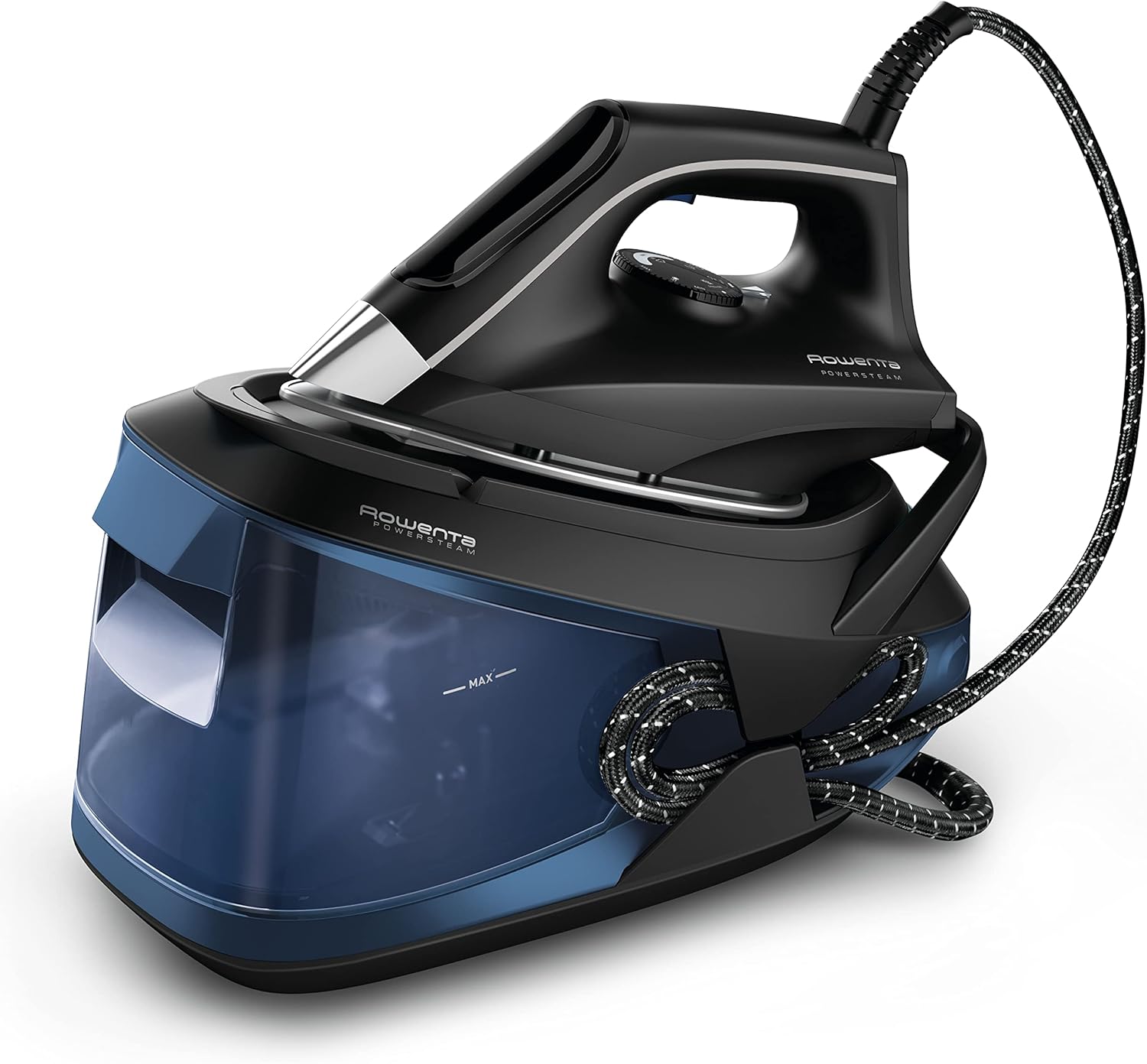 Rowenta VR8315 Powersteam Steam Iron with Silent Boiler, Pressure Up to 6.2 Bar, 2400 W, 1.7 Litres, with Stainless Steel Plate, Eco Mode