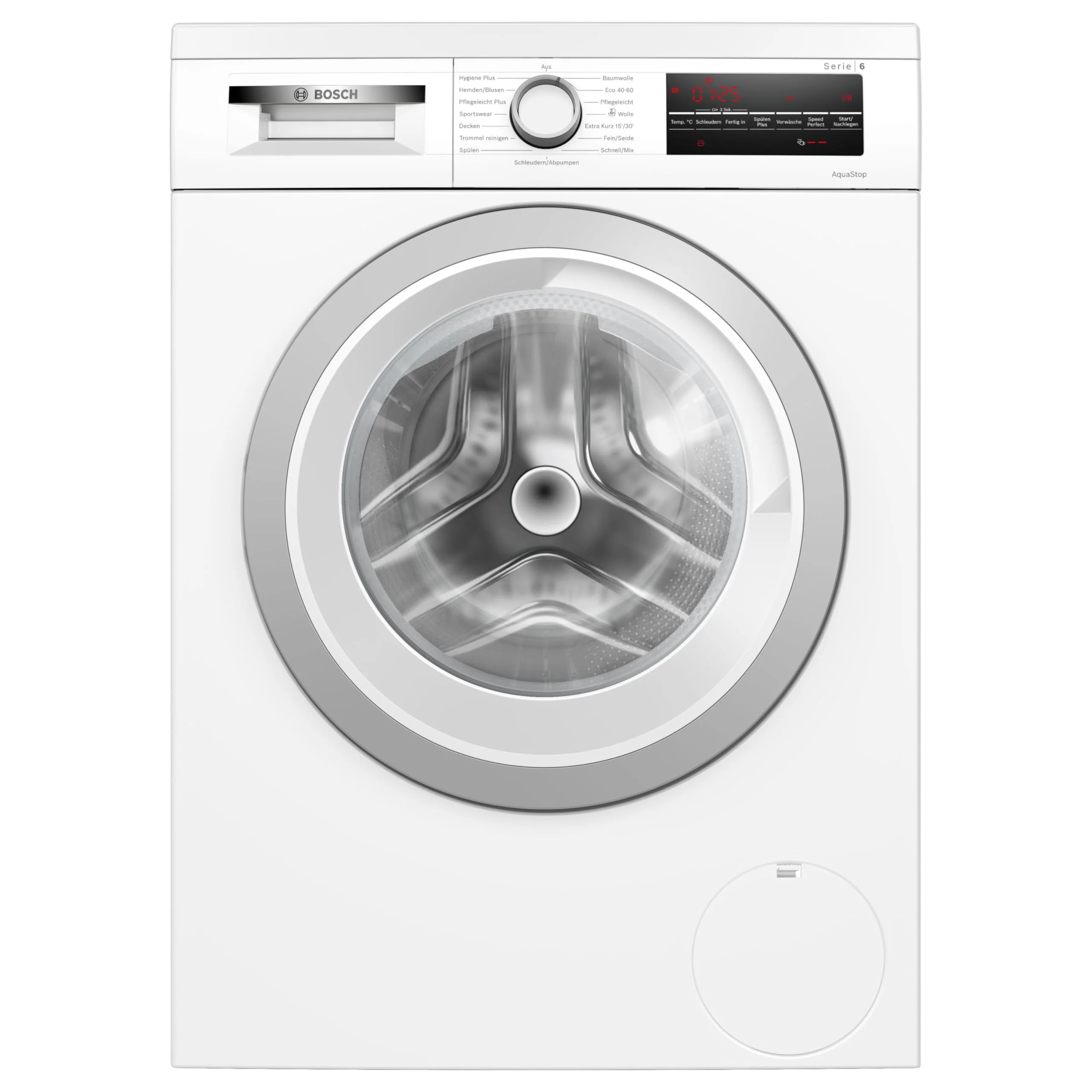 2025 Bosch WUU28T70, Serie 6, Lavatrice, 8 kg, 1400 giri/min, Sotto Piano, Lavaggio Rapido con SpeedPerfect, Funzione Aggiungi Capi, Hygiene Plus, VarioTrommel, Silenziosa grazie a EcoSilence Drive, Display LED, Bianco