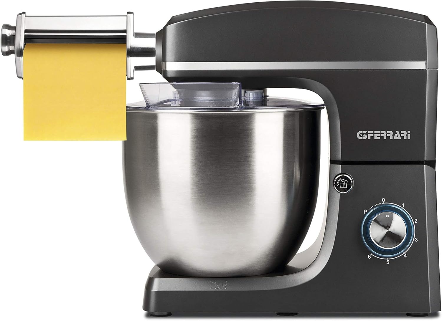 G3 Ferrari Impastatrice Planetaria con Tirapasta Pastaio 10&Lode G20113, 1500 W, 10 Litri, Acciaio Inossidabile, 6 velocità, Nero/Acciaio