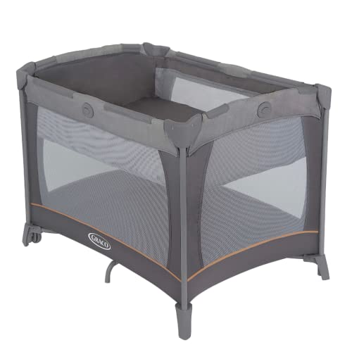 Graco Contour   Lettino da viaggio con culla leggera, pieghevole e compatta, adatta dalla nascita fino a circa 3 anni, Pebble Fashion : Fai da te