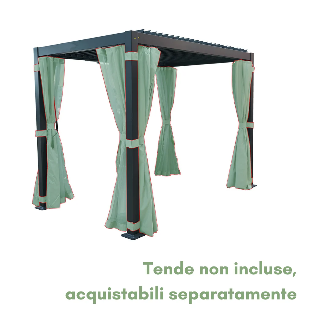 Pergola Bioclimatica Djerba 3 x 2 metri Antracite