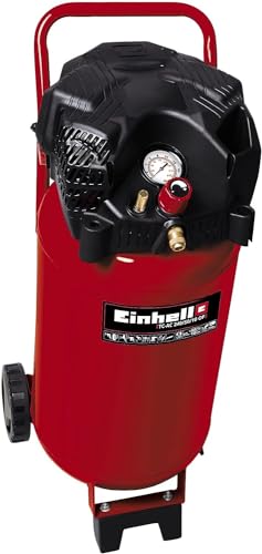 Einhell TC AC 240/50/10 OF Compressore (220 240 V, 1500 W, serbatoio aria verticale 50 l, max 10 bar, portata aria max 173 l/min., cilindri 1, autolubrificato  no olio, carrelato, inc. 1 manometro) : Amazon.it: Fai da te