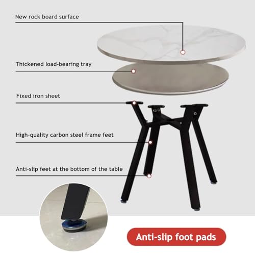 YHKJLYH Sala da ricevimento per Ufficio Set Tavolo e sedie per Club, Set Tavolo e sedie per trattative, Tavolo da Pranzo Rotondo e Set di 4 sedie, tavolini per Sala conferenze, per Appartamento Fami : Casa e cucina