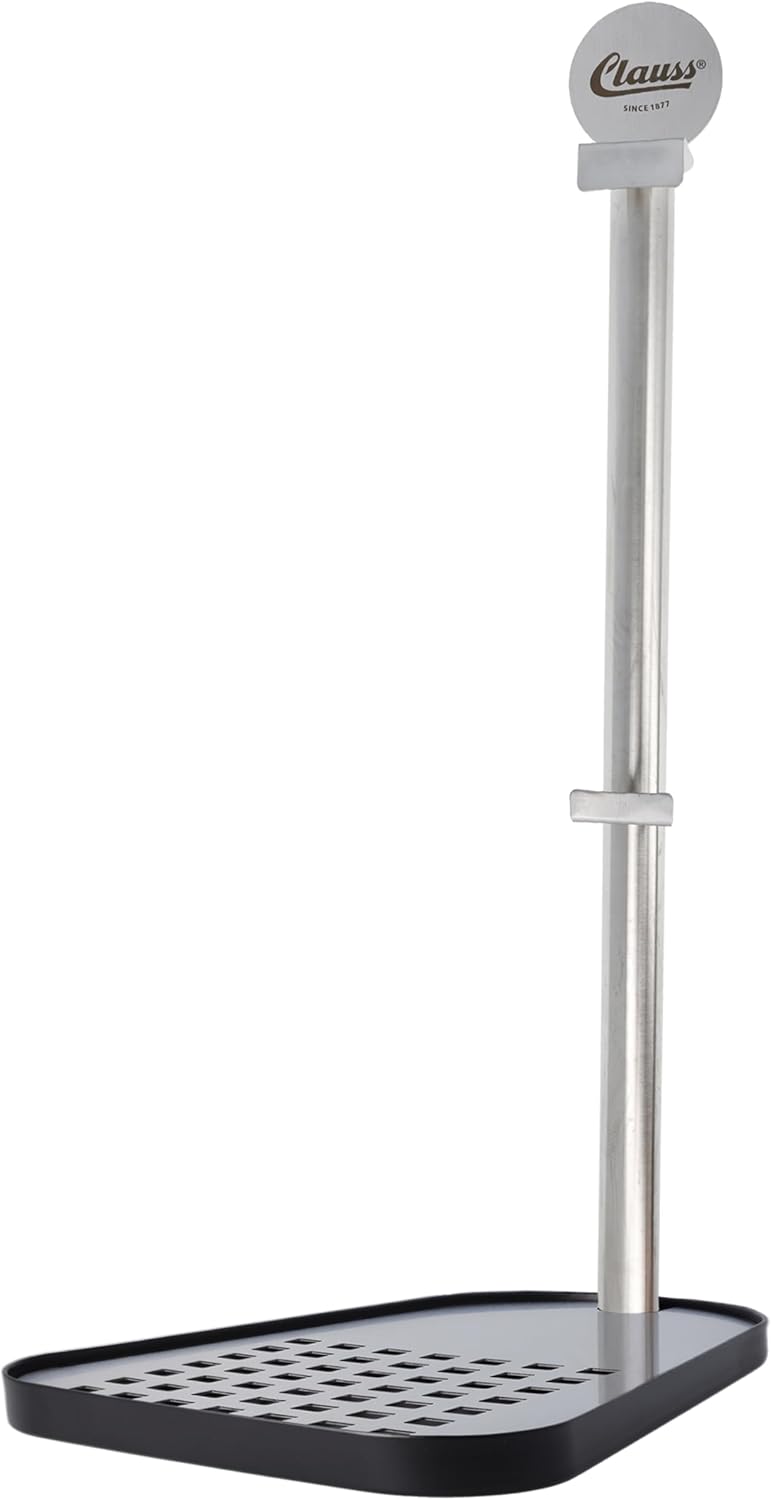 Clauss supporto per fusti di birra da 5 litri | Con vaschetta raccogli gocce integrata | Supporto sicuro e struttura in acciaio inox senza oscillazioni | CL-60000 00