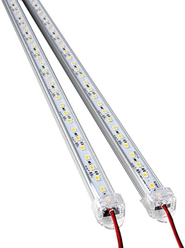 WINOMO 2pcs DC 12V 50CM Alluminio Striscia LED Rigida Barra di Luce Lampada (Bianco)