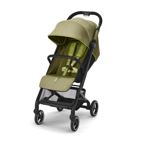 CYBEX Gold Passeggino Beezy con Cintura One Pull, Per Bambini dalla Nascita Fino a 4 Anni (Max. 22 kg), Compatto e Ergonomico, Nature Green (Verde) : Prima infanzia
