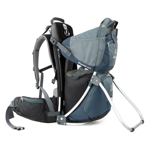 Dacony Borsa per bambini per il trasporto sulla schiena – Zaino per bambini con telaio – per bambini a partire dai 7 mesi fino a 25 kg – adatto per tutte le taglie (Deep Blue) : Prima infanzia