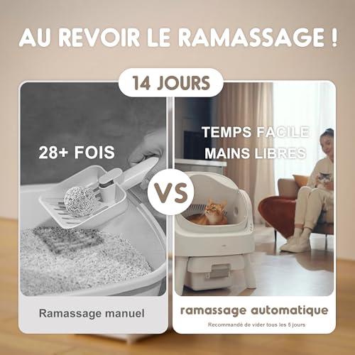 PetPivot Lettiera autopulente per gatti, automatica, extra larga, multi gatto, anti pizzico, igienico, più bisogno di raccogliere : Amazon.it: Prodotti per animali domestici