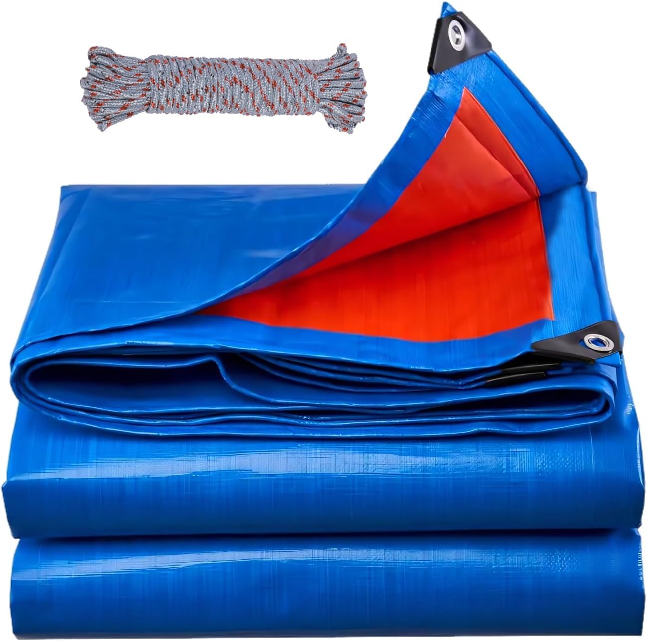 Outdoor Waterproof Tarpaulin 3 x 4 m, 180 g/m虏 PE with Reinforced Eyelets, Tarpaulin Resistant to Tears, Protective Tarpaulin for Garden Furniture, Boats, Wood, Swimming Pool, Truck