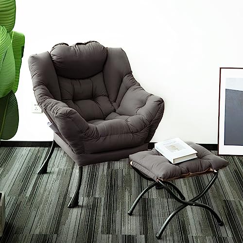 AIMEZO Poltrona Rilassante Poltrona da Soggiorno con Poggiapiedi, Sedia Pigra Poltrona Moderna in Tessuto per il Tempo Libero Poltrona con Tasca Laterale, Grigio : Amazon.it: Casa e cucina