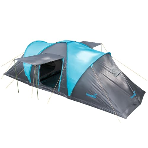 Skandika Hammerfest 6 persone   Tenda de campeggio familiare   zanzariera   2x cabine da letto (con pavimento cucito e cabine oscura) : Amazon.it: Sport e tempo libero