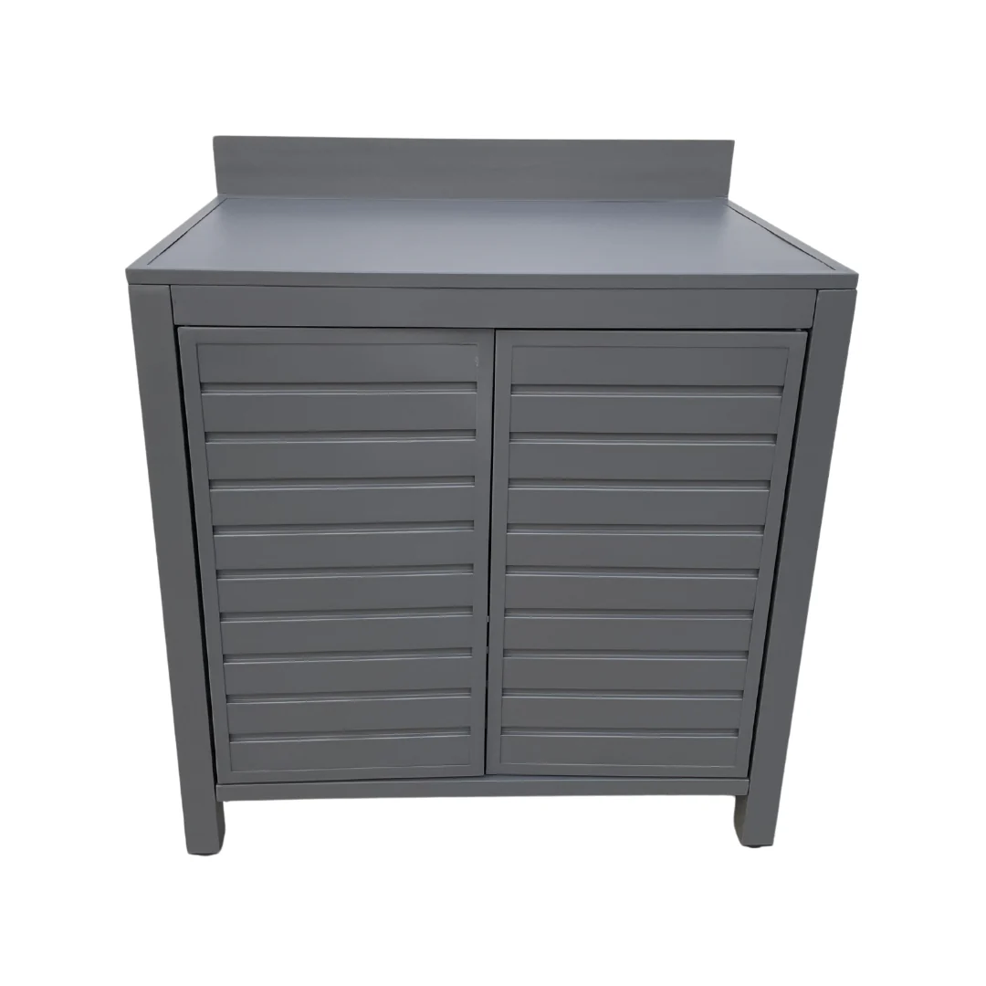 Mobile Cucina 2 Ante in Alluminio Antracite 90cm