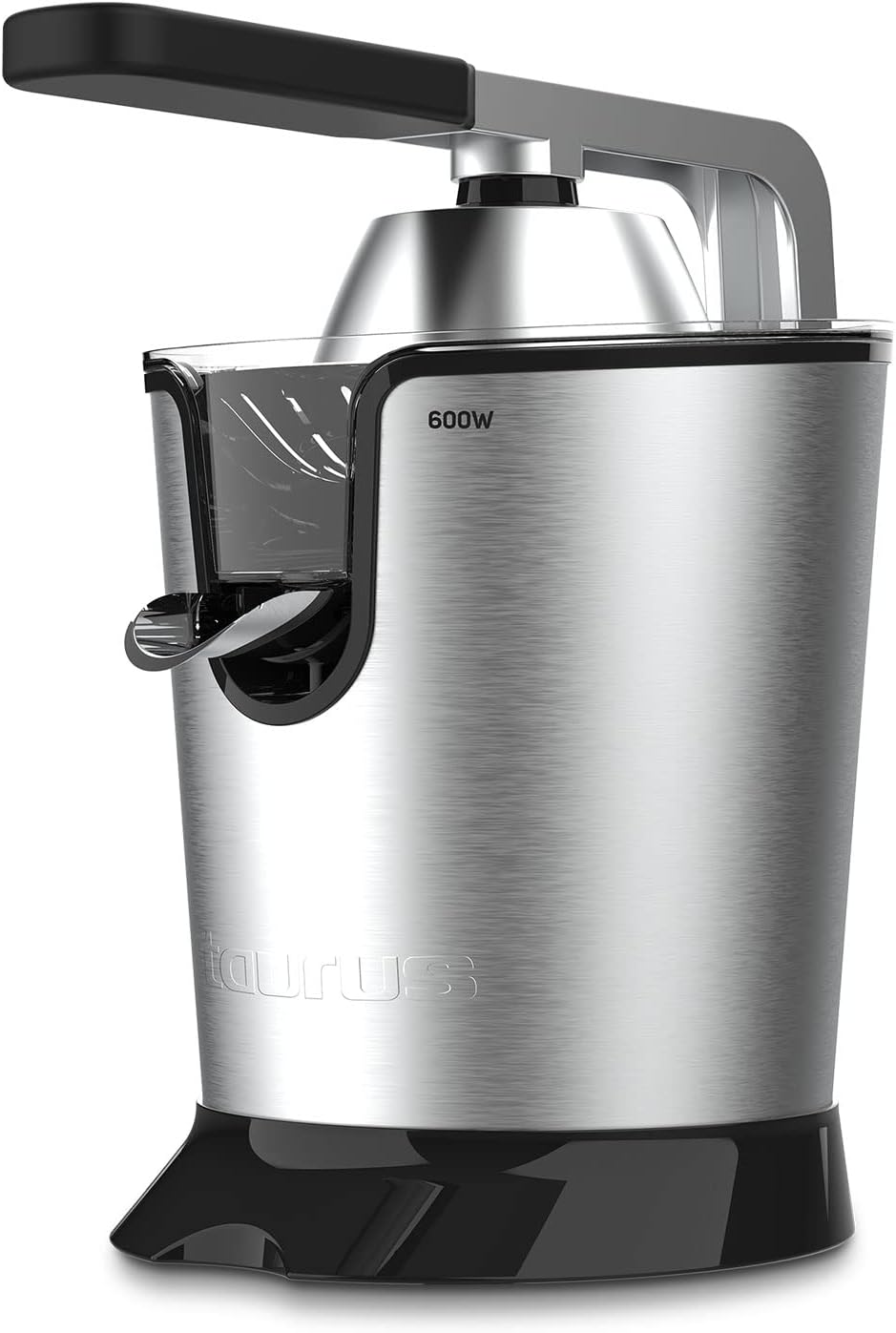 Taurus - Easy Press 1000 Legend | Spremiagrumi Elettrico a Leva | 1000W | Motore AC Professionale | Coni per Agrumi | Filtro Polpa Regolabile | Facile Pulizia | Senza BPA | Versamento Continuo.