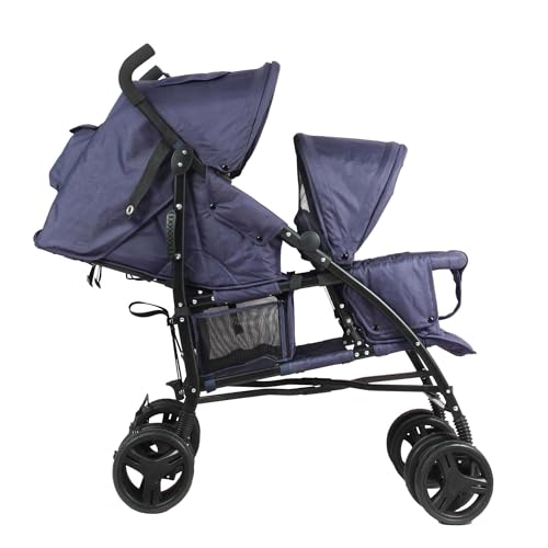 Bambisol Passeggino Doppio Canna | Pieghevole Compatto, Pioggia Incluso | Blu marino : Amazon.it: Prima infanzia