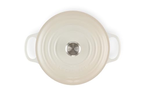 Le Creuset Cocotte rotonda Evolution in ghisa vetrificata con Coperchio, diameter 26 cm, Meringue, 21177267164430 : Amazon.it: Casa e cucina