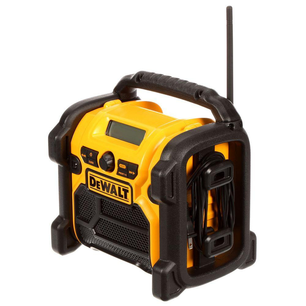 2025 Radio da cantiere compatta DEWALT 20-Volt MAX a filo e a batteria