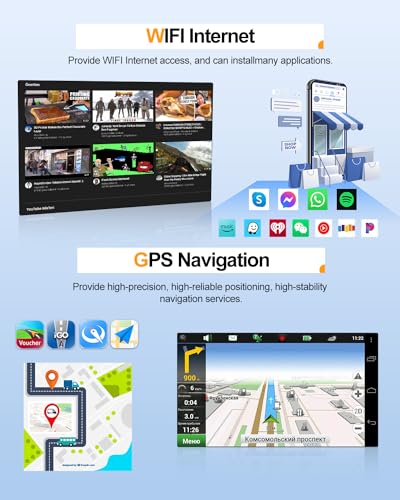CAMECHO Autoradio Android 13 con Navigatore GPS per Ram Jeep Wrangler JK Dodge Challenger, Stereo 2 Din con Schermo da 7 Pollici Bluetooth RDS/FM MirrorLink e USB Telecamera Posteriore : Amazon.it: Elettronica