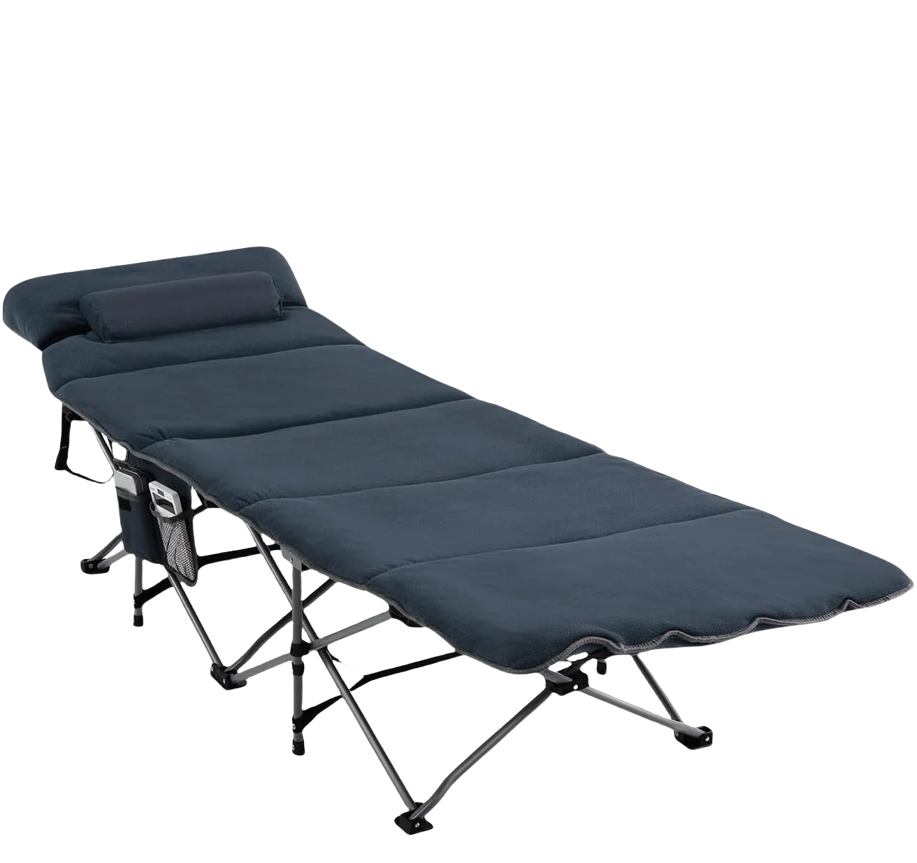 Letto Brandina Pieghevole con Materasso e Cuscino Rimovibili, Borsa da Trasporto, con Struttura Metallica Resistente, per Casa, Ufficio, Campeggio, Carico Fino a 150 kg