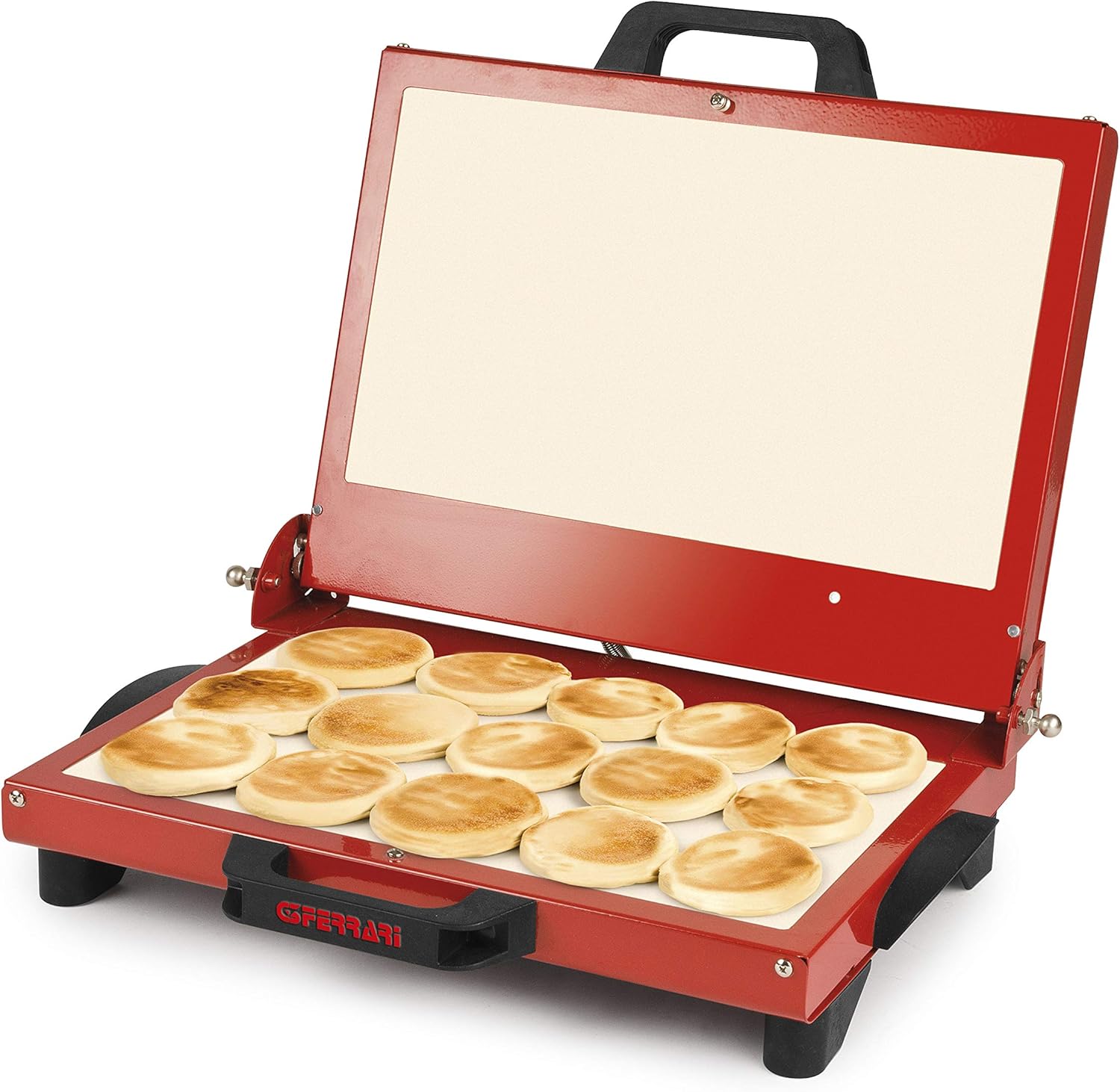 G3 Ferrari G10025 Tigella Mia Tigelliere and Toaster, 1200 W, 0 Decibel, Metal, Red