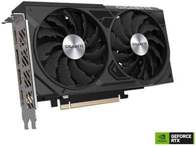 Scheda grafica GIGABYTE GeForce RTX 4060 Ti WINDFORCE OC 16G del 2025, 2 ventole WINDFORCE, scheda video GV-N406TWF2OC-16GD da 16 GB e 128 bit GDDR6.