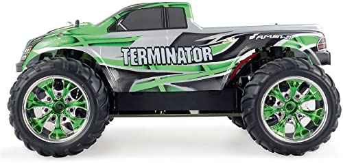 Amewi Mostro Terminator PRO Monstertruck brushless 4WD 1:10, RTR, Colore Verde, 22315 : Amewi: Giochi e giocattoli