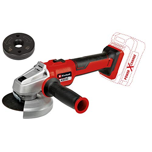 Einhell Smerigliatrice angolare a batteria AXXIO 18/125 Q Li Solo Power X Change (18 V, 125 mm diametro disco, 33 mm profondità taglio, Brushless, Quick Fix Nut, senza disco, senza batteria) : Amazon.it: Fai da te