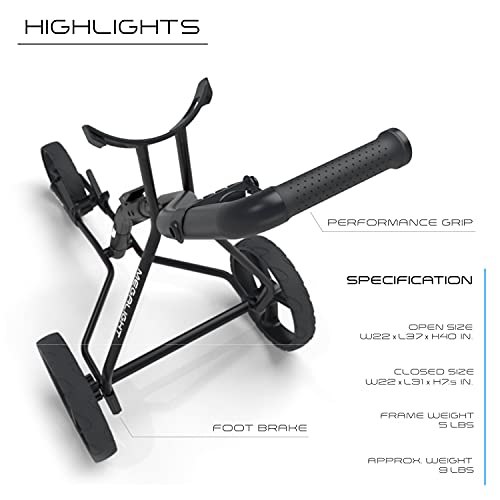 WishboneOne Og031402021, Carrello da Golf Unisex, Nero : Amazon.it: Sport e tempo libero