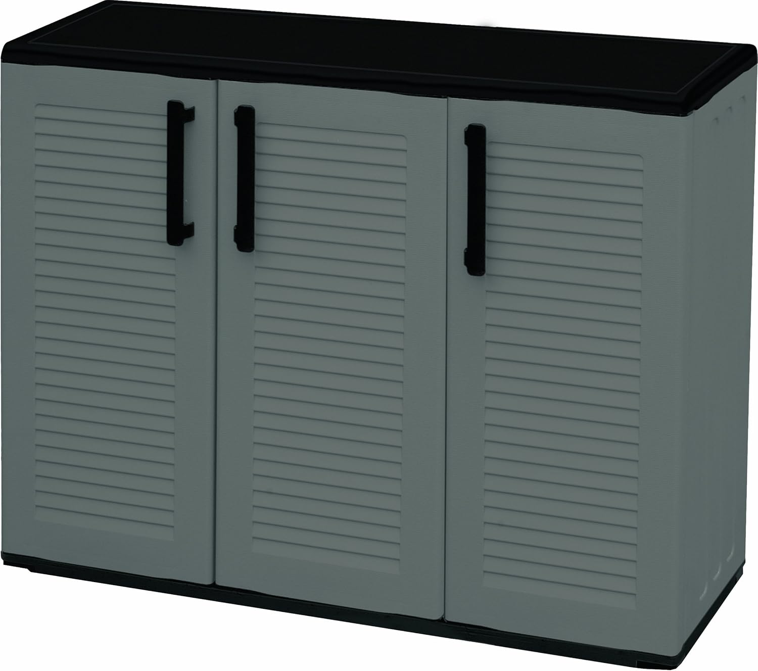 Art Plast Armadio 3 ante da esterno in plastica,basso , economico, grigio