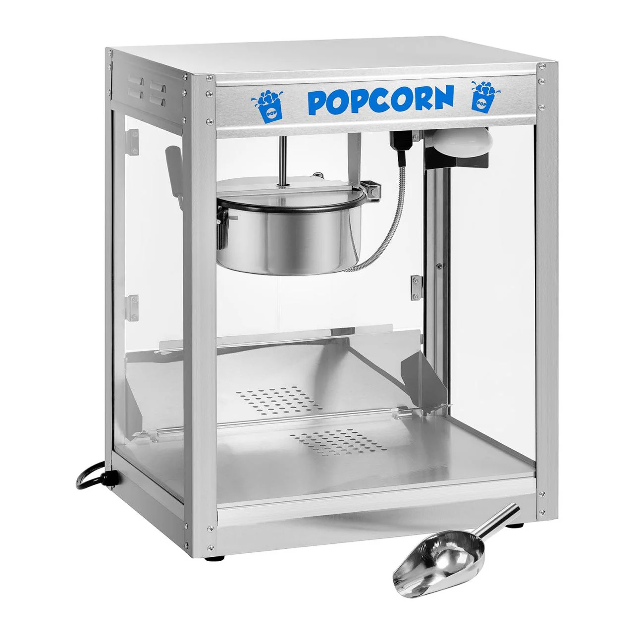 Macchina per Popcorn in Acciaio Inox – Potenza 1350 W, Professionale e Resistente