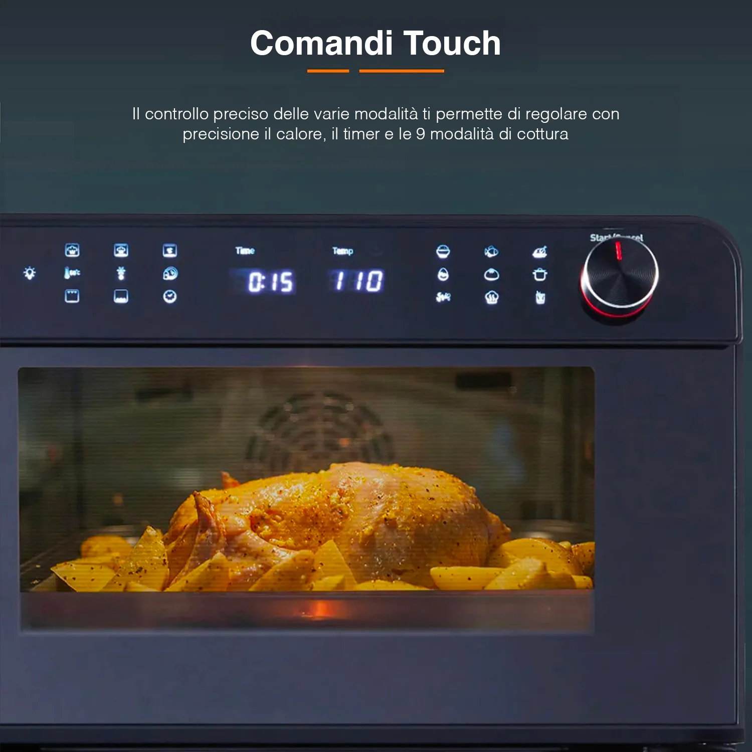 Forno A Vapore Con Friggitrice Ad Aria 25l