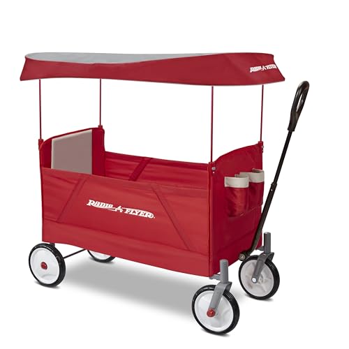 Radio Flyer EZ Wagon with Canopy, Folding Trolley : Amazon.it: Giochi e giocattoli