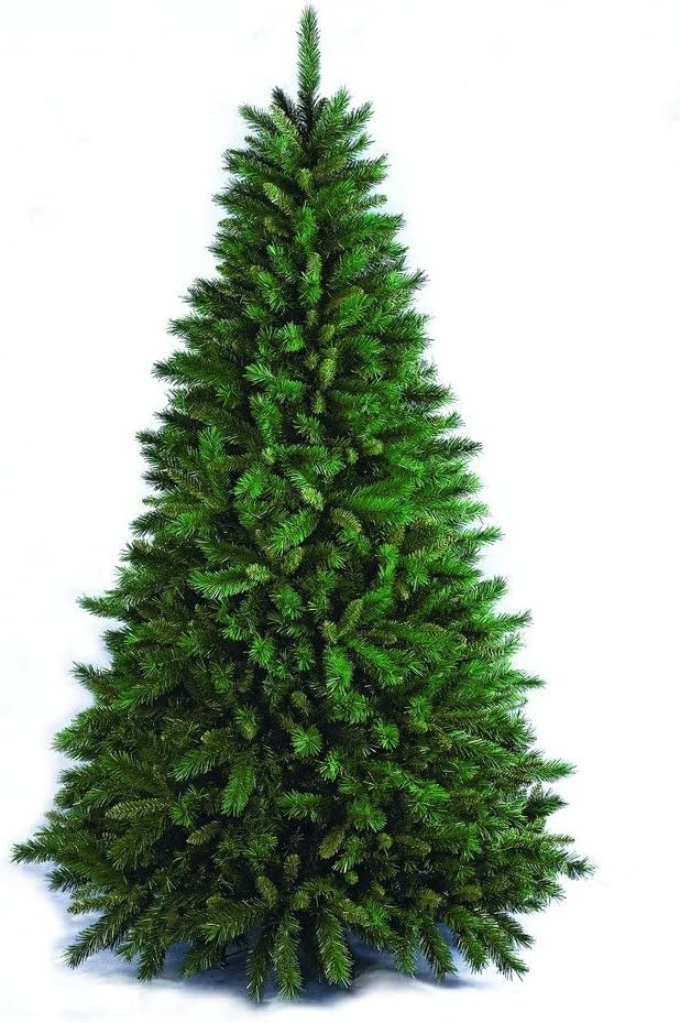 Flora New Tiffany Albero di Natale, Sintetico, Verde, 180 cm