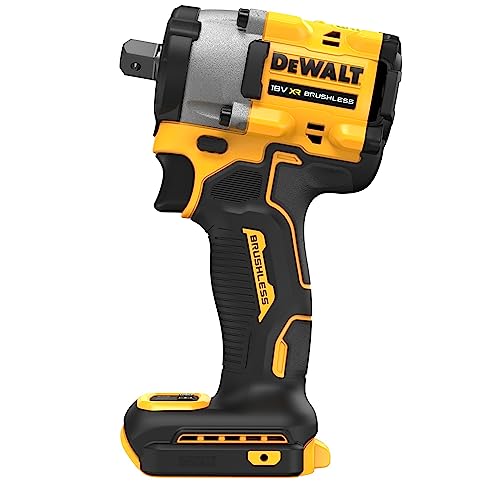 DeWalt DCF922N XJ Avvitatore ad Impulsi a Batteria, 18 V, Presa Quadrata Esterna con Bloccaggio a Sfera, Coppia di Serraggio di 406 Nm, Coppia di Rilascio di 610 Nm, Include Gancio per Cintura : Amazon.it: Fai da te