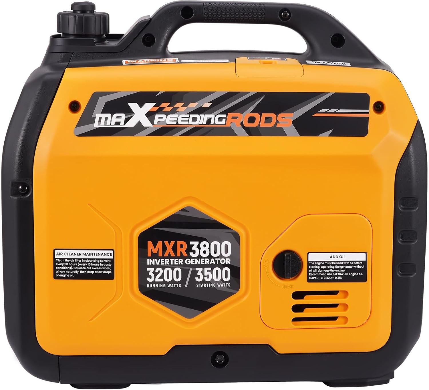 maXpeedingrods 2000W Inverter Power Generator 4 Stroke Petrol Power Generator with USB and 230V Sockets Gigital Display, Compact and Lightweight for Camping, Traveling RV