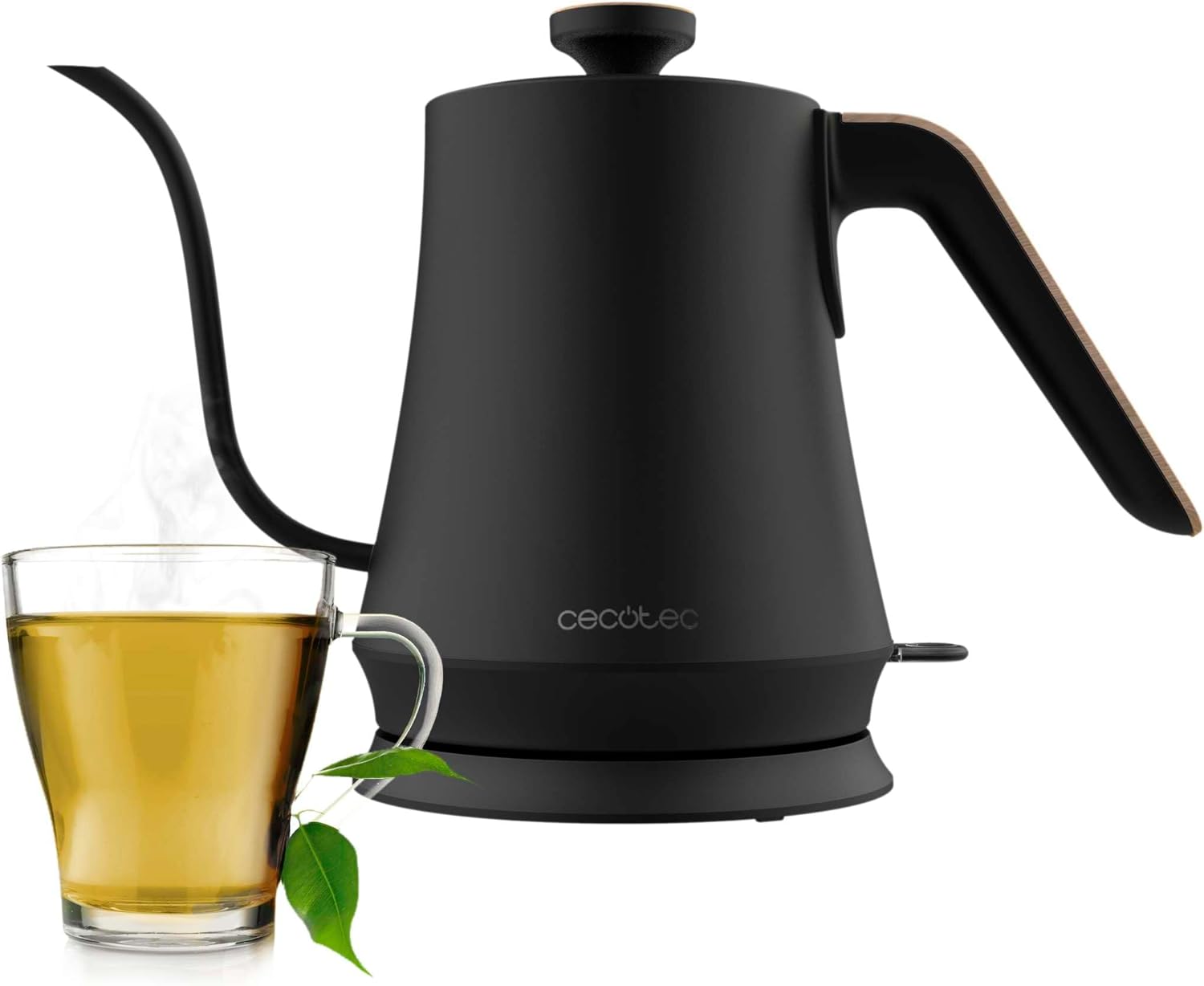 Cecotec ThermoSense 400 VisionLight Electric Kettle with Digital Screen, 1.7 Litre Capacity, 2200 W, Glass and Stainless Steel Interior, Touch Screen, 7 Temperature Levels, 360º Swivel Base